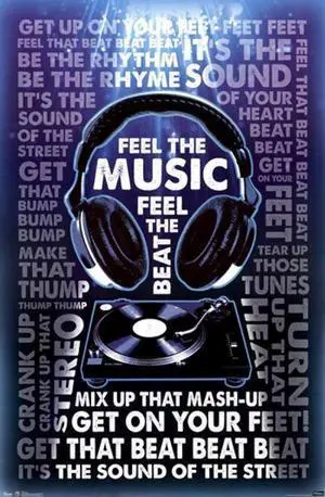 Feel The Music Poster Print (24 x 36) Feel The Music Poster Print (24 x 36)