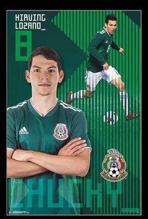 Mexico National Soccer Team - Chucky Lozano Poster Print (22 x 34) Mexico National Soccer Team - Chucky Lozano Poster Print (22 x 34)