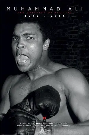 Muhammad Ali Memorial poster 1942 - 2016 Poster (36 x 24) Muhammad Ali Memorial poster 1942 - 2016 Poster (36 x 24)