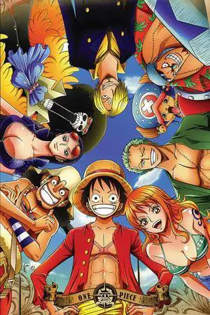 One Piece Vert Circle Characters In A Circle Poster Print (22 x 34) One Piece Vert Circle Characters In A Circle Poster Print (22 x 34)