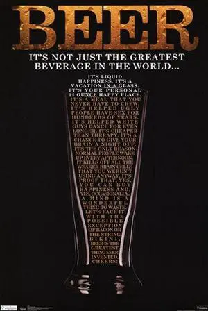 Beer - Greatest Beverage Poster Print (24 x 36) Beer - Greatest Beverage Poster Print (24 x 36)