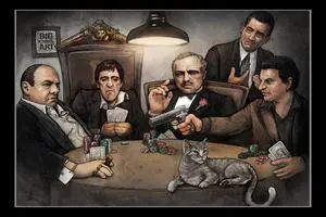 Gangsters Poker Playing Poker Poster Print (34 x 22) Gangsters Poker Playing Poker Poster Print (34 x 22)