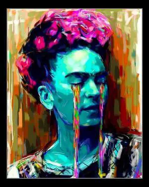 Frida Kahlo Paint Painting Tears Poster Print (24 X 36) Frida Kahlo Paint Painting Tears Poster Print (24 X 36)