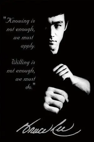 Bruce Lee Quote Poster Print (24 X 36) Bruce Lee Quote Poster Print (24 X 36)