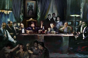 Gangsters Last Supper Poster Print (36 x 24) Gangsters Last Supper Poster Print (36 x 24)