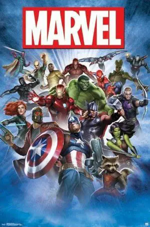 Marvel Comics Super Hero Breakout Poster Print (22 X 34) Marvel Comics Super Hero Breakout Poster Print (22 X 34)