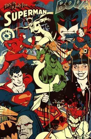 DC Comics - Superman Throwback Poster Print (22 x 34) DC Comics - Superman Throwback Poster Print (22 x 34)