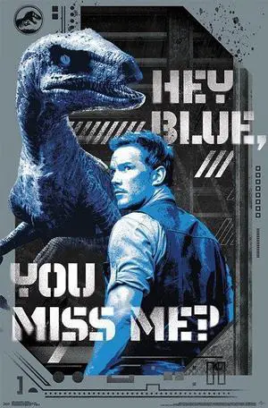 Jurassic World 2 - Hey Blue Poster Print (22 x 34) Jurassic World 2 - Hey Blue Poster Print (22 x 34)