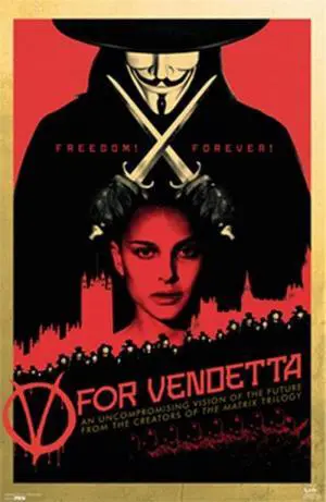 V For Vendetta Poster Print (22 x 34) V For Vendetta Poster Print (22 x 34)