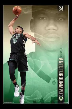 Milwaukee Bucks - Giannis Antetokounmpo Poster Print (22 x 34) Milwaukee Bucks - Giannis Antetokounmpo Poster Print (22 x 34)