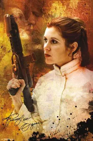 Princess Leia - Signature Poster Print (22 x 34) Princess Leia - Signature Poster Print (22 x 34)