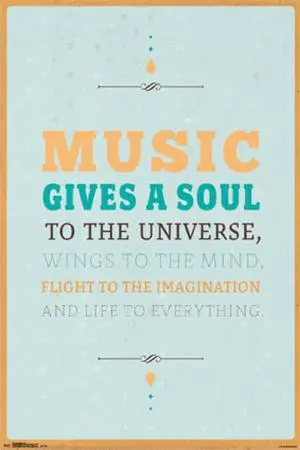 Music Gives Poster Print (24 x 36) Music Gives Poster Print (24 x 36)