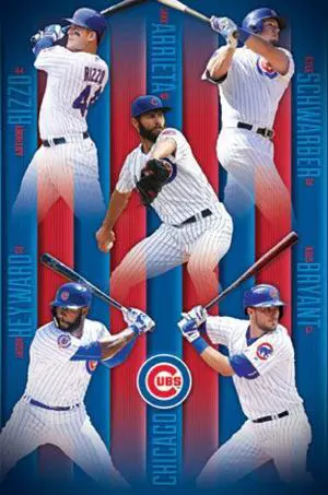 Chicago Cubs - Group 16 Poster Print (22 x 34) Chicago Cubs - Group 16 Poster Print (22 x 34)