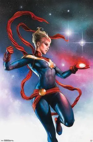 Captain Marvel - Stars Poster Print (22 x 34) Captain Marvel - Stars Poster Print (22 x 34)
