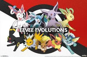 Pokemon - Eeveelution Poster Print (34 x 22) Pokemon - Eeveelution Poster Print (34 x 22)