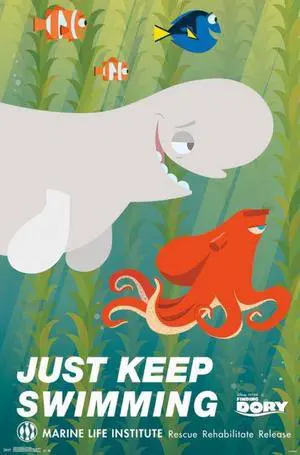 Finding Dory - Swimming Poster Print (22 x 34) Finding Dory - Swimming Poster Print (22 x 34)