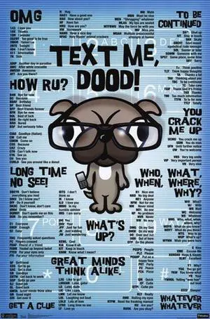 Text Me Dood Poster Print (24 x 36) Text Me Dood Poster Print (24 x 36)