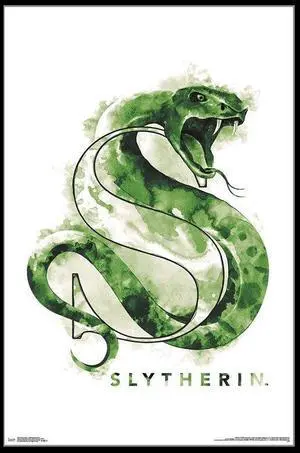 Harry Potter - Slytherin Illustrated Poster Print (22 x 34) Harry Potter - Slytherin Illustrated Poster Print (22 x 34)