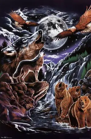 Spiritual Animals Poster Print (22 x 34) Spiritual Animals Poster Print (22 x 34)