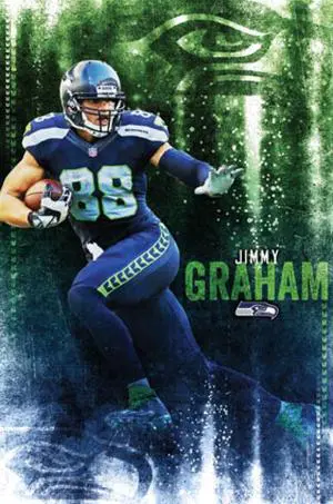 Seattle Seahawks - Jimmy Graham Poster Print (22 x 34) Seattle Seahawks - Jimmy Graham Poster Print (22 x 34)