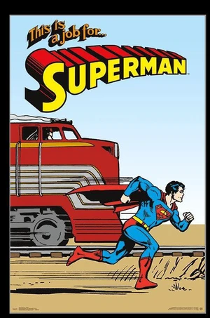 Superman - Vintage Poster Print (22 x 34) Superman - Vintage Poster Print (22 x 34)