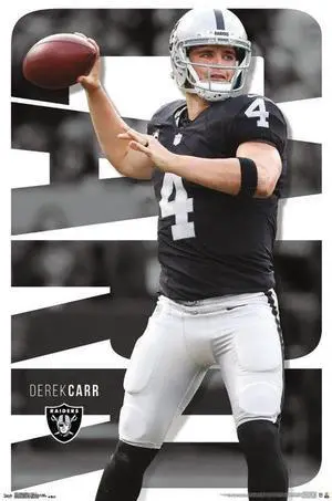 Oakland Raiders - Derek Carr Poster Print (22 x 34) Oakland Raiders - Derek Carr Poster Print (22 x 34)