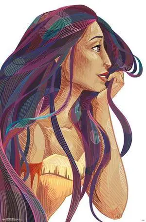 Pocahontas - Stylized Poster Print (22 x 34) Pocahontas - Stylized Poster Print (22 x 34)