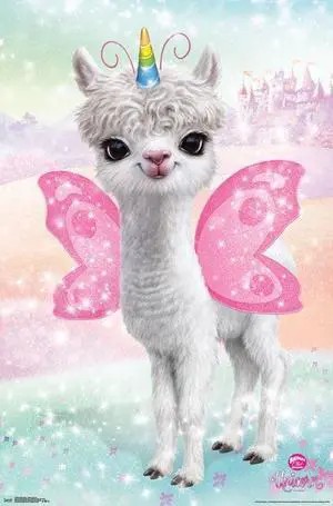 Animal Club - Llama Unicorn Poster Print (22 x 34) Animal Club - Llama Unicorn Poster Print (22 x 34)