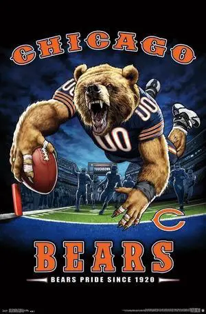 Chicago Bears - End Zone Poster Print (22 x 34) Chicago Bears - End Zone Poster Print (22 x 34)