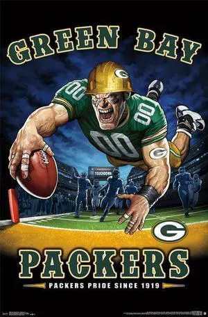 Green Bay Packers - End Zone Poster Print (22 x 34) Green Bay Packers - End Zone Poster Print (22 x 34)