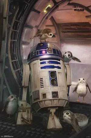 Star Wars The Last Jedi - Droid & Porg Poster Print (22 x 34) Star Wars The Last Jedi - Droid & Porg Poster Print (22 x 34)