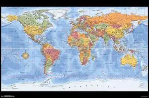 Map - World Time Zones 18 Poster Print (22 x 34) Map - World Time Zones 18 Poster Print (22 x 34)