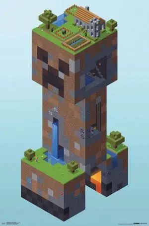 Minecraft - Creeper Village Poster Print (22 x 34) Minecraft - Creeper Village Poster Print (22 x 34)