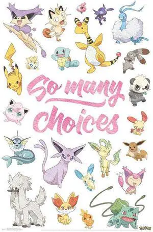 Pokemon - So Many Choices Poster Print (22 x 34) Pokemon - So Many Choices Poster Print (22 x 34)