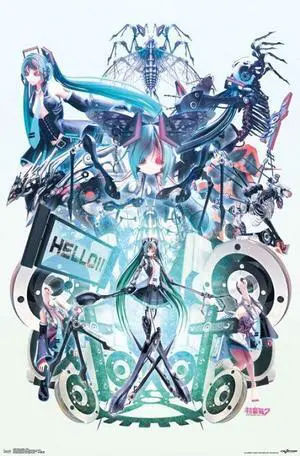 Hatsune Miku - Hello Poster Print (22 x 34) Hatsune Miku - Hello Poster Print (22 x 34)