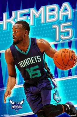 Charlotte Hornets - Kemba Walker 16 Poster Print (22 x 34) Charlotte Hornets - Kemba Walker 16 Poster Print (22 x 34)