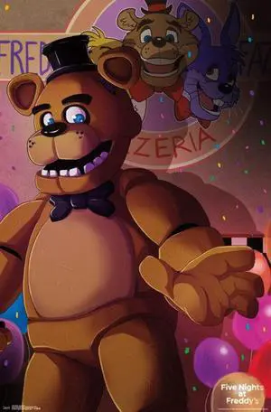 Five Nights At Freddy's - Pizzeria Art Poster Print (22 x 34) Five Nights At Freddy's - Pizzeria Art Poster Print (22 x 34)