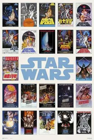 Star Wars Worldwide One Sheet Compilation Poster (24 x 36) Star Wars Worldwide One Sheet Compilation Poster (24 x 36)