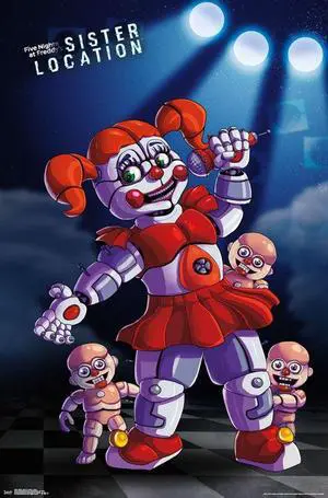 Five Nights At Freddy's Sister Location - Baby Poster Print (22 x 34) Five Nights At Freddy's Sister Location - Baby Poster Print (22 x 34)