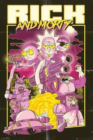 Rick and Morty - Action Movie Poster Poster Print (22 x 34) Rick and Morty - Action Movie Poster Poster Print (22 x 34)