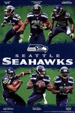 Seattle Seahawks - Team 13 Poster Print (24 x 36) Seattle Seahawks - Team 13 Poster Print (24 x 36)