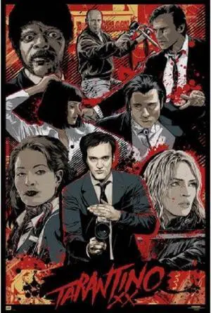 Tarantino XX Twenty Movies Poster (24 x 36) Tarantino XX Twenty Movies Poster (24 x 36)