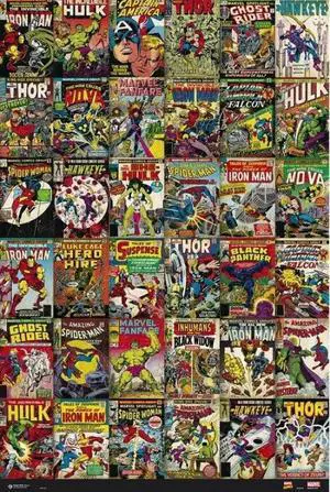 Marvel Comic Book Covers Poster Print (24 X 36) Marvel Comic Book Covers Poster Print (24 X 36)