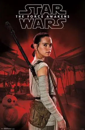 Star Wars The Force Awakens - Rey Staff Poster Print (22 x 34) Star Wars The Force Awakens - Rey Staff Poster Print (22 x 34)