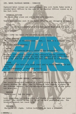 Star Wars - Vader Text Poster Print (24 x 36) Star Wars - Vader Text Poster Print (24 x 36)