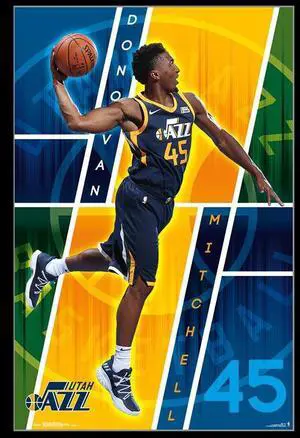 Utah Jazz - Donovan Mitchell Poster Print (22 x 34) Utah Jazz - Donovan Mitchell Poster Print (22 x 34)