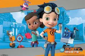 Rusty Rivets - Blue Poster Print (34 x 22) Rusty Rivets - Blue Poster Print (34 x 22)