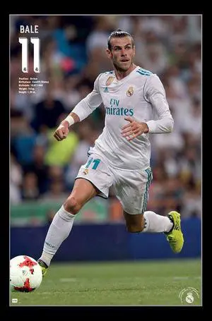 Real Madrid - Gareth Bale Poster Print (22 x 34) Real Madrid - Gareth Bale Poster Print (22 x 34)