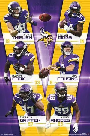 Minnesota Vikings - Team Poster Print (22 x 34) Minnesota Vikings - Team Poster Print (22 x 34)
