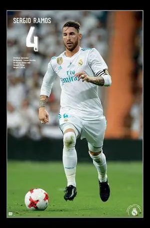 Real Madrid - Sergio Ramos Poster Print (22 x 34) Real Madrid - Sergio Ramos Poster Print (22 x 34)